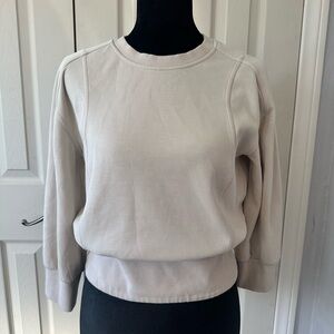 lululemon athletica Crewneck softstream Sweatshirt in Light Beige